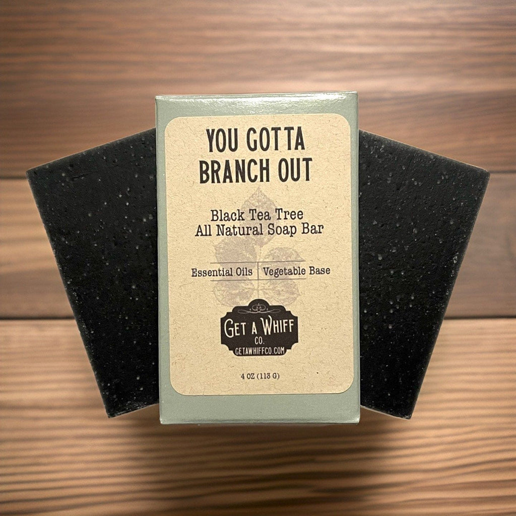 1 Bar - Natural Black Tea Tree Bar Soap - Cami's Little Shop