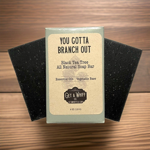 1 Bar - Natural Black Tea Tree Bar Soap - Cami's Little Shop