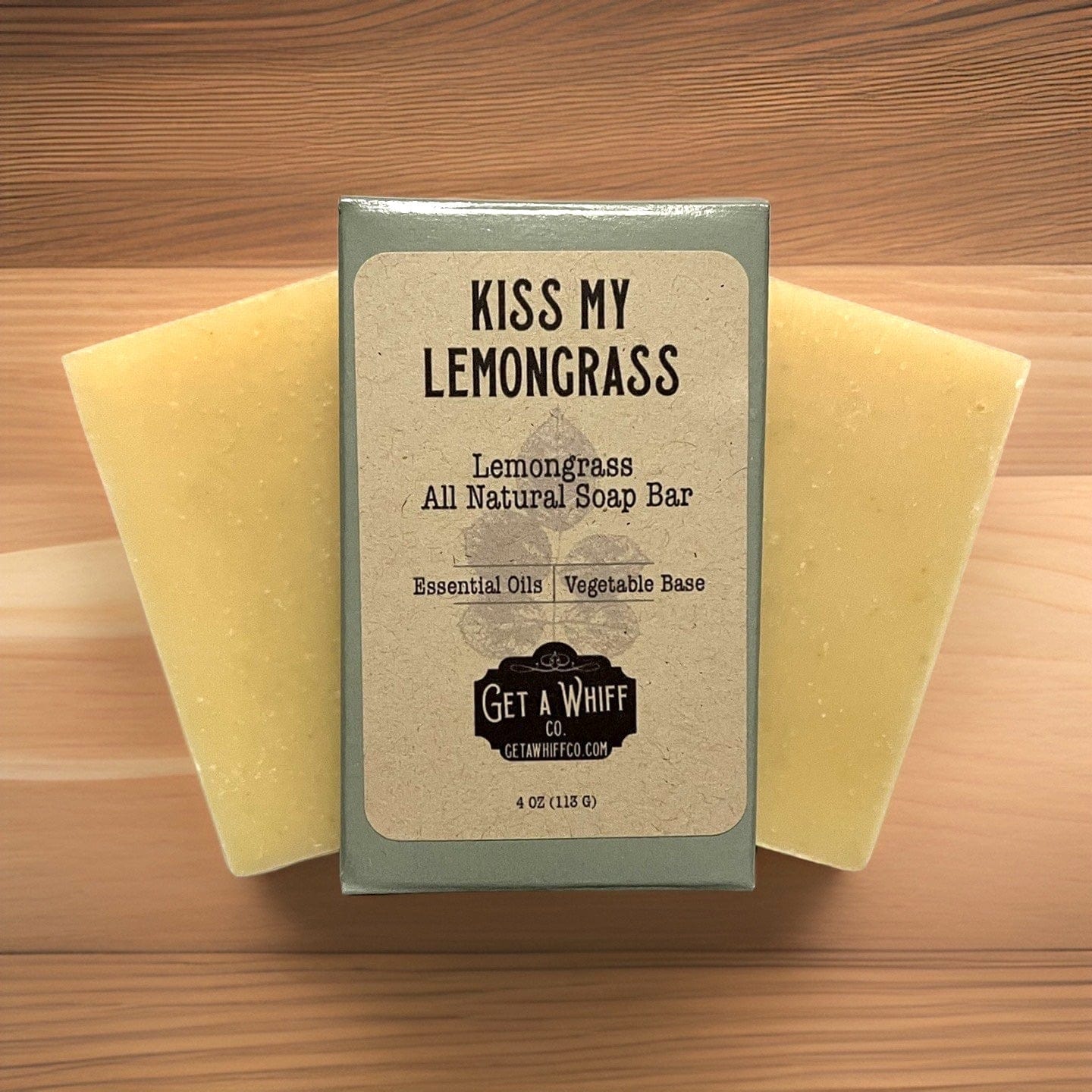 1 Bar - Natural Lemongrass & Bergamot Bar Soap - Cami's Little Shop