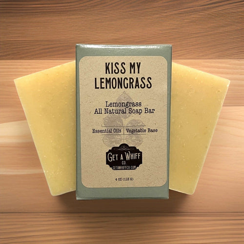1 Bar - Natural Lemongrass & Bergamot Bar Soap - Cami's Little Shop