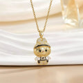 18K Gold-Plated Cartoon Character Pendant Necklace - Cami's Little Shop