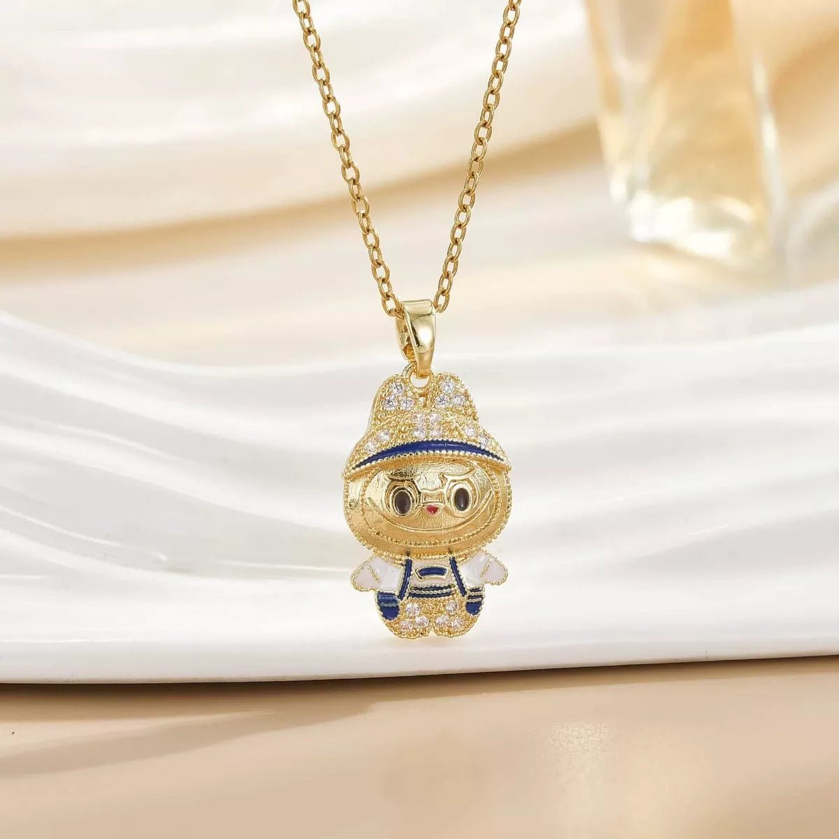 18K Gold-Plated Cartoon Character Pendant Necklace - Cami's Little Shop