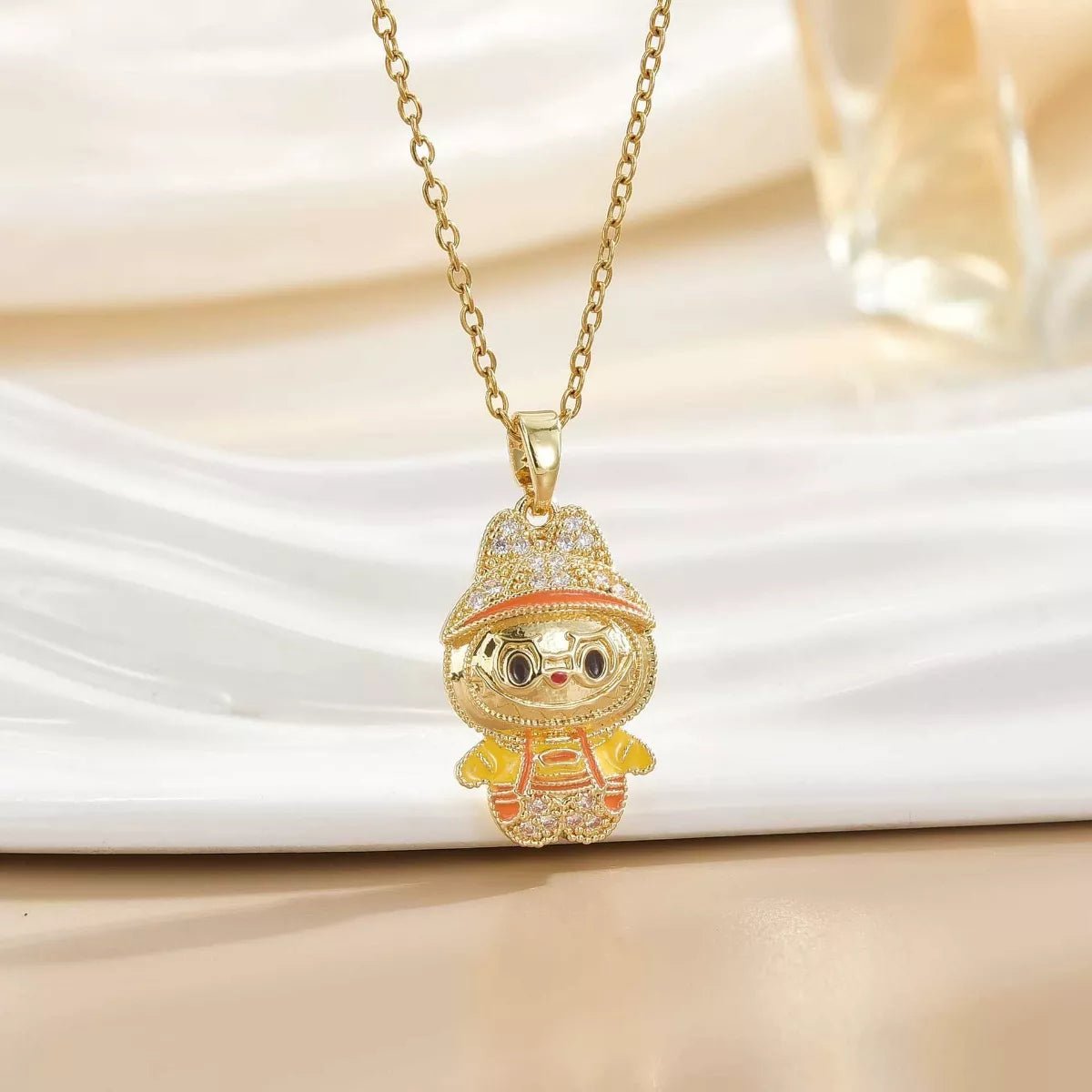 18K Gold-Plated Cartoon Character Pendant Necklace - Cami's Little Shop