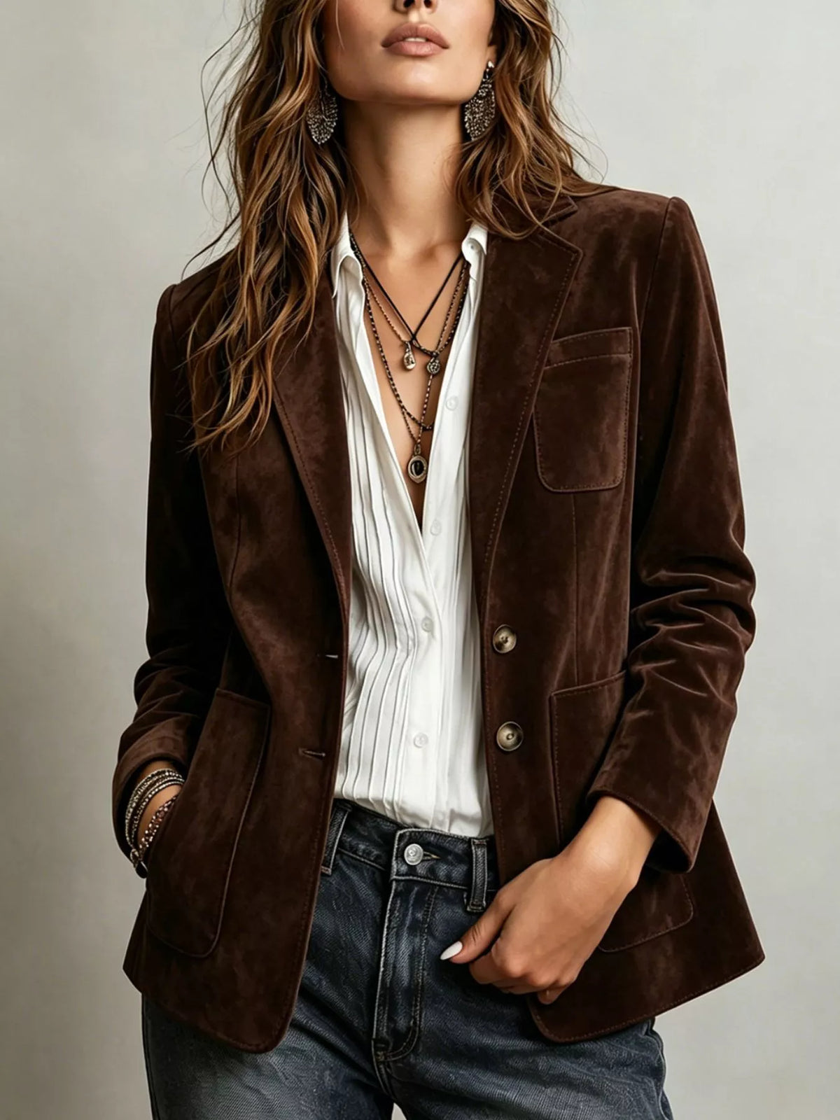 THE MADISON SUEDE BLAZER