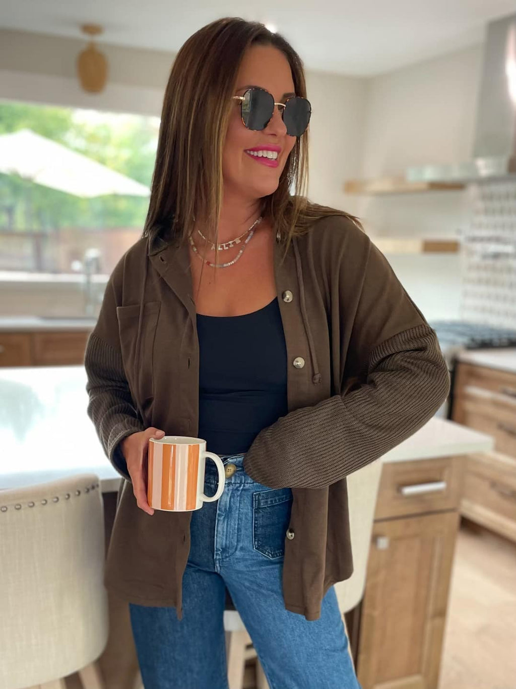 Best Selling Rowan Knit Sleeve Jacket in Three Colors (Online Exclusive)