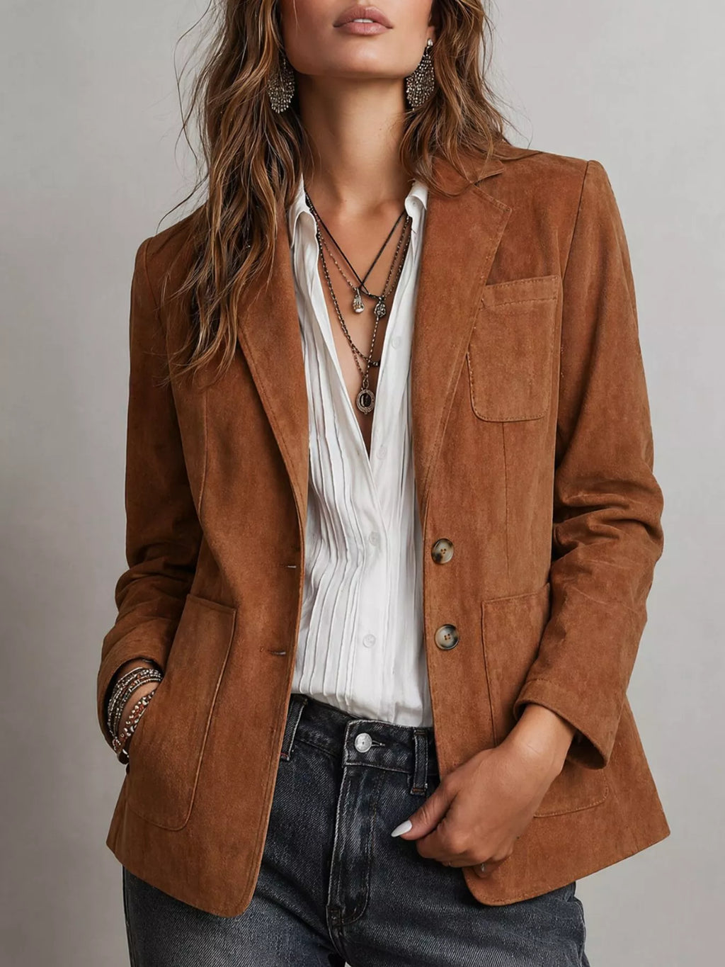 THE MADISON SUEDE BLAZER