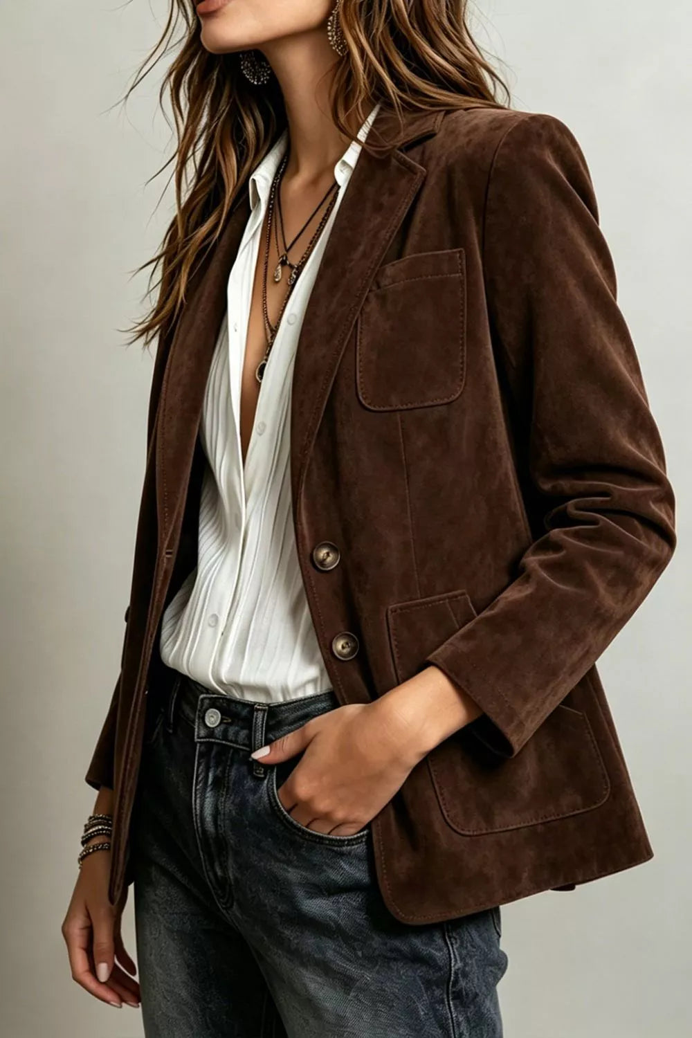 THE MADISON SUEDE BLAZER
