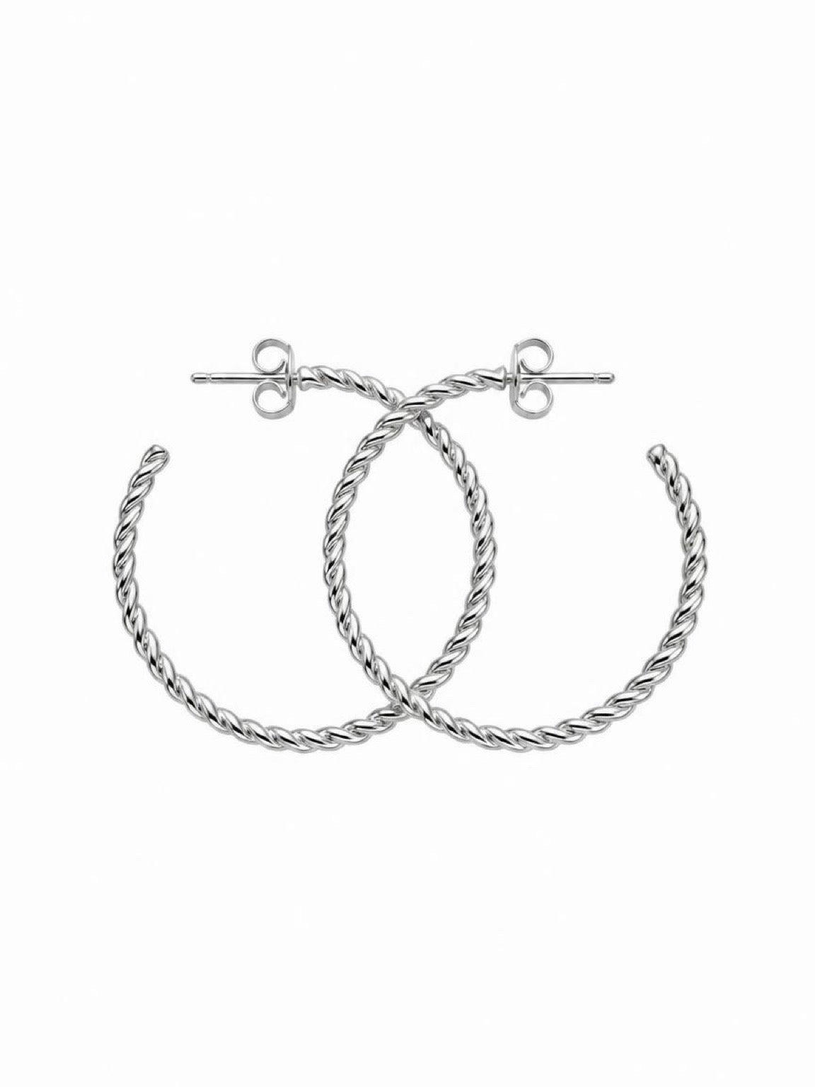 Rope Hoop Earrings