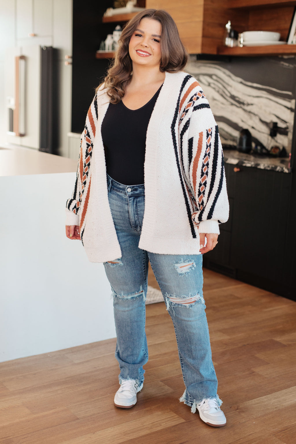 Holding On Aztec Print Cardigan (Online Exclusive)