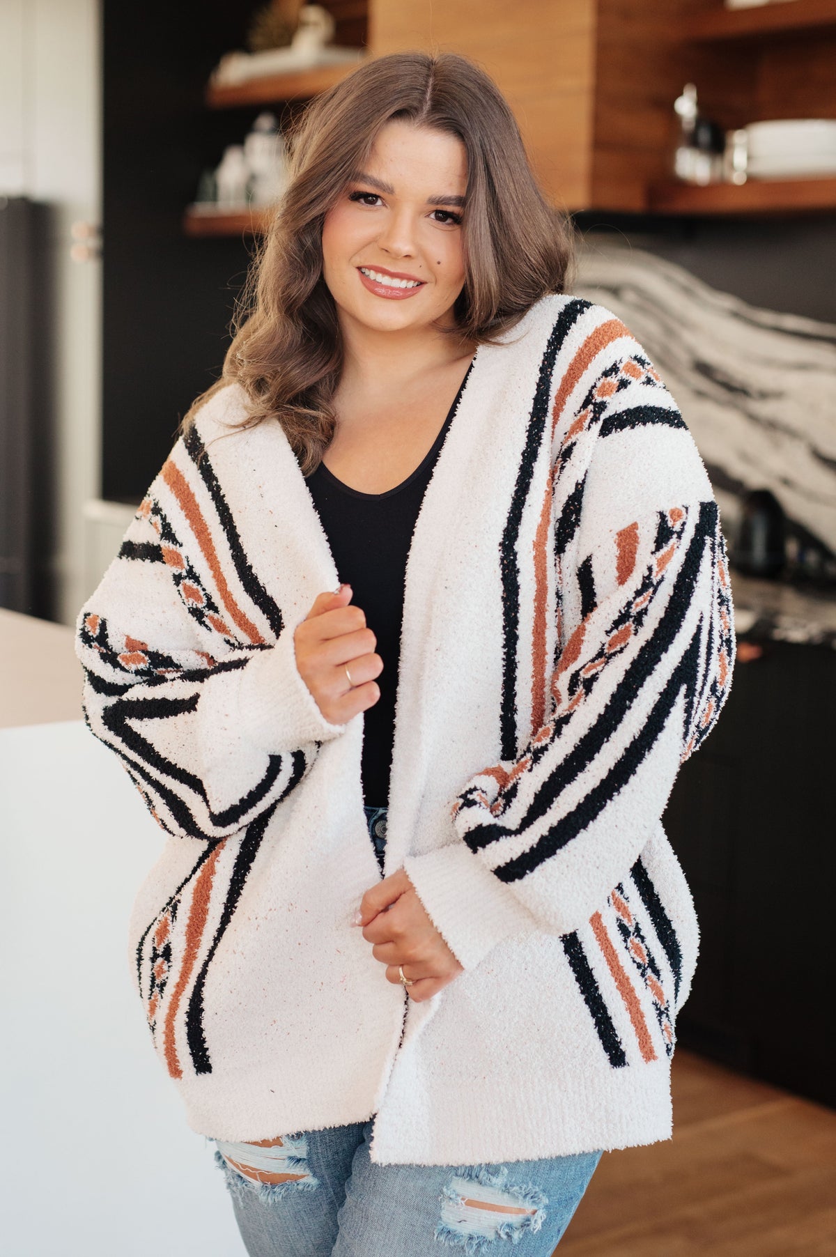 Holding On Aztec Print Cardigan (Online Exclusive)