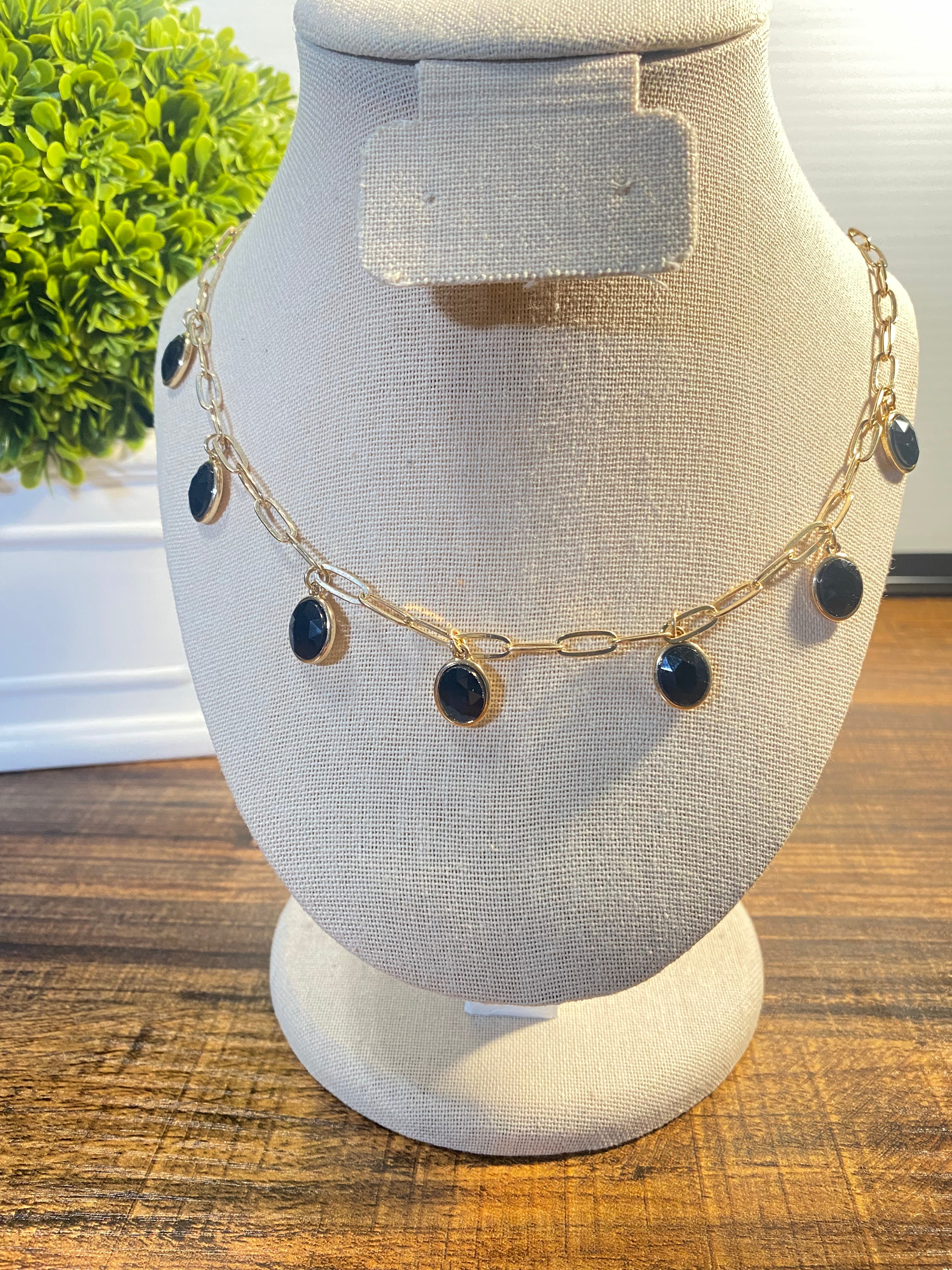 Paper clip Rhinestone Charm