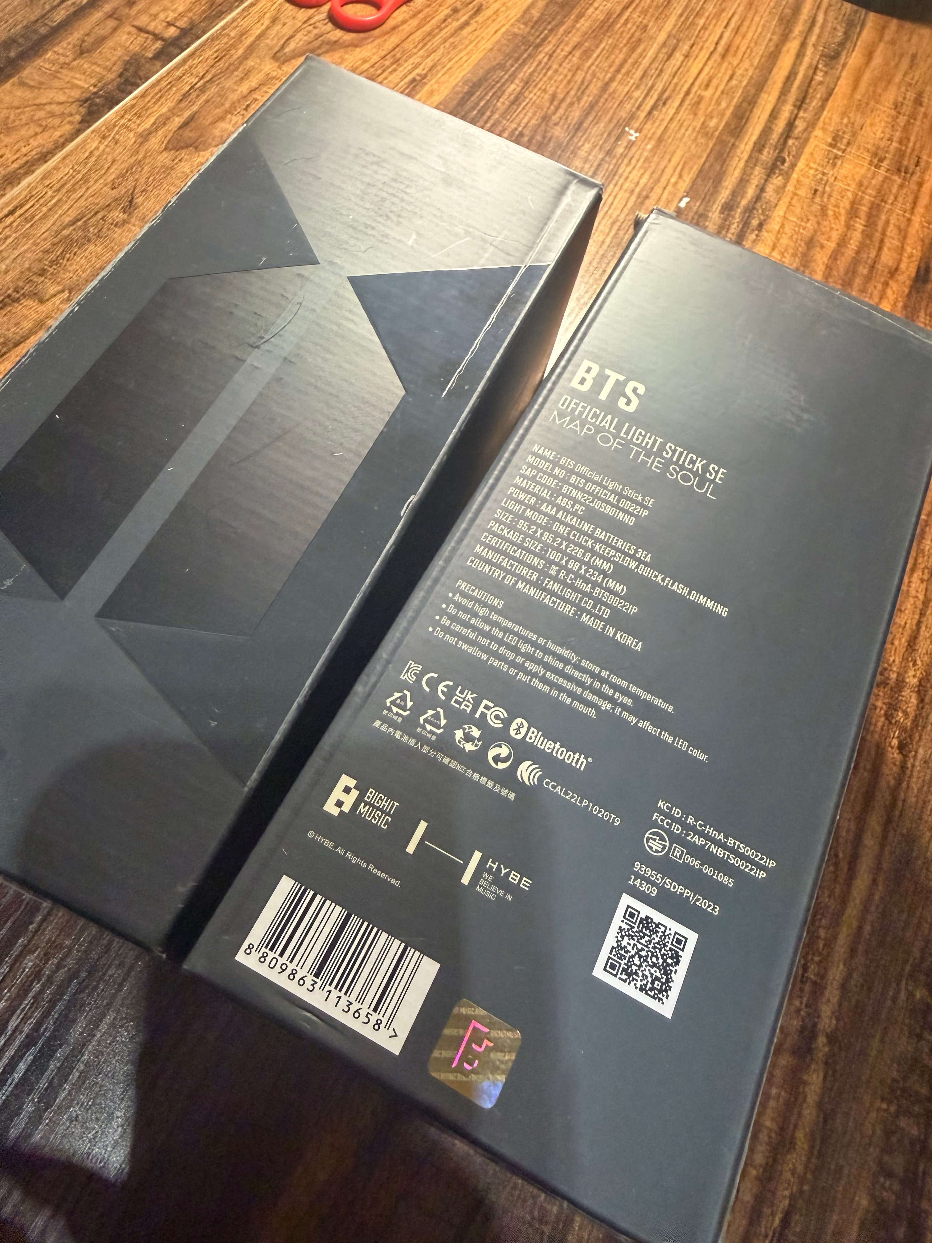 Light Stick and BTS Army member cards