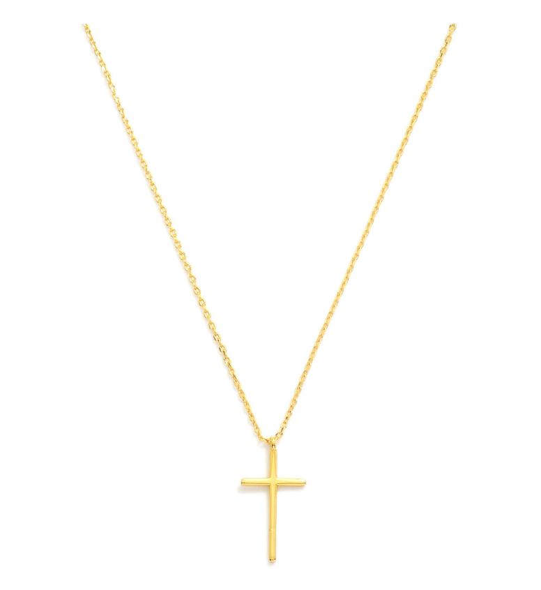 Dainty Gold Dipped Cross Pendant