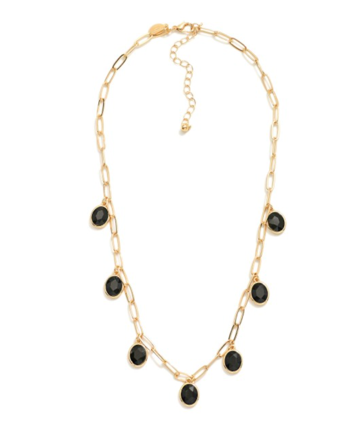 Paper clip Rhinestone Charm