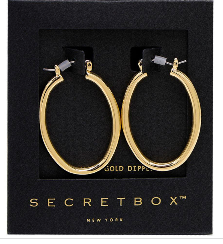 Secret Box Oval Earring