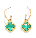 Green Clover Earrings