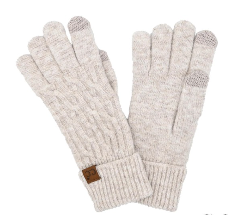 Cable Knit Gloves