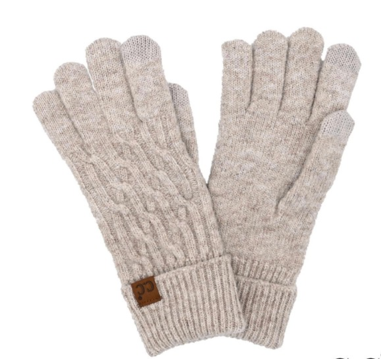 Cable Knit Gloves