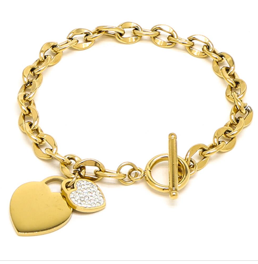 Heart Toggle Bracelet