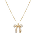 Pearl Bow Necklace