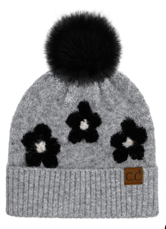 CC Daisy Pattern Beanie