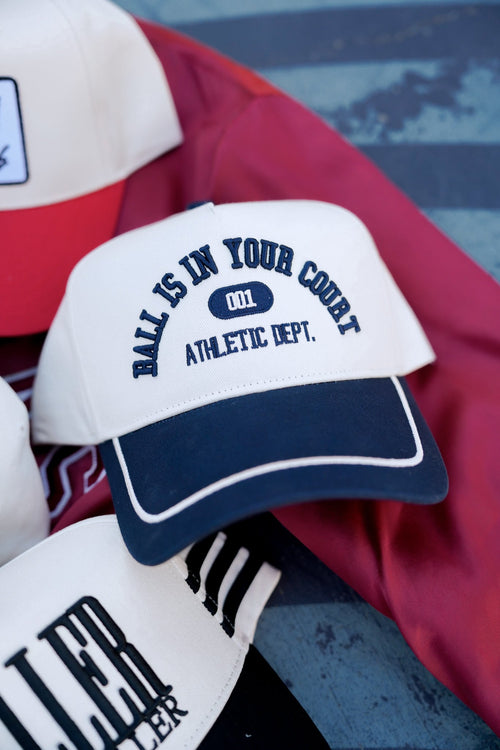 Ball is in your Court - Navy Vintage Trucker Hat - Cami's Little Shop