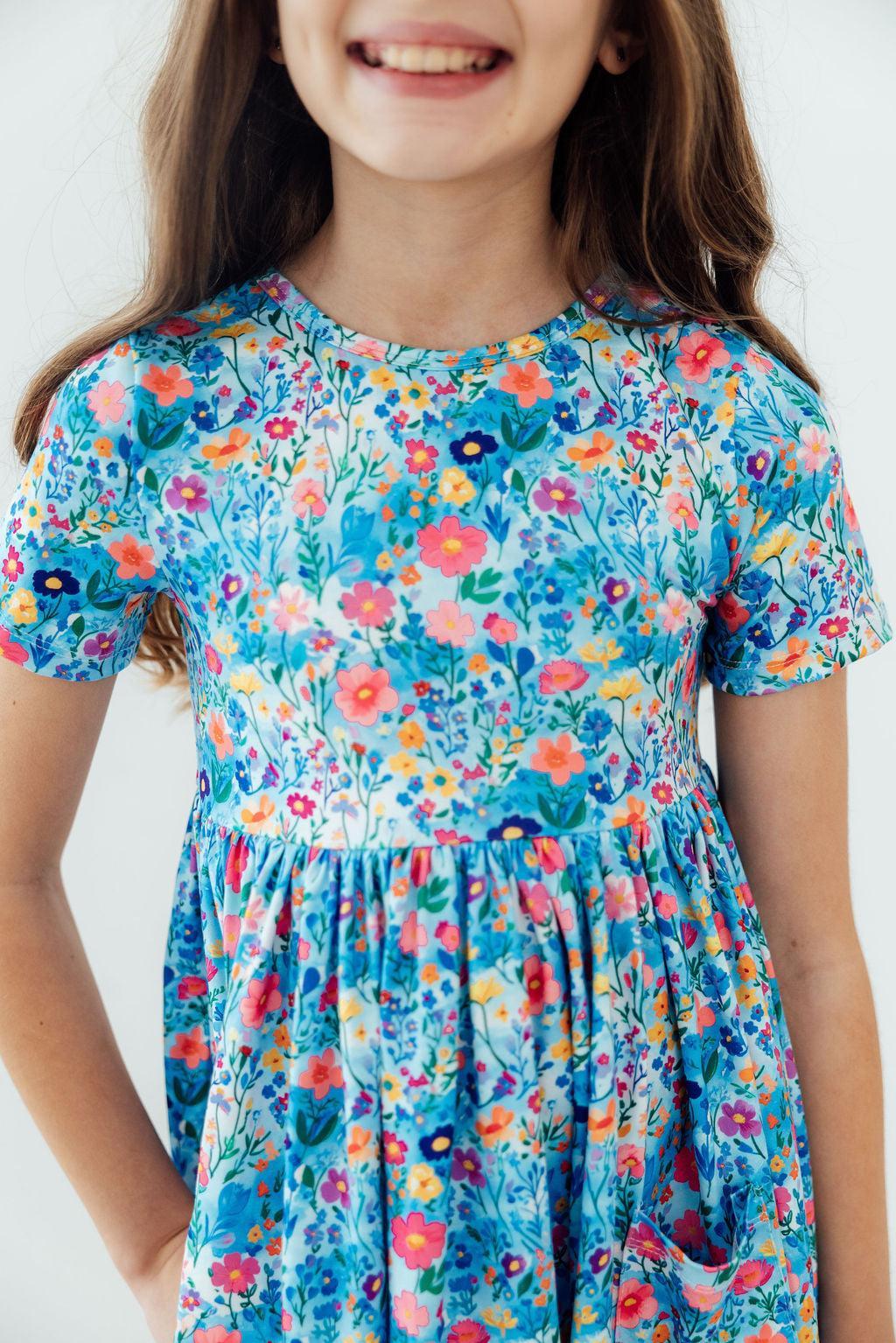 Blooming in Wonderland S/S Pocket Twirl Dress - Cami's Little Shop