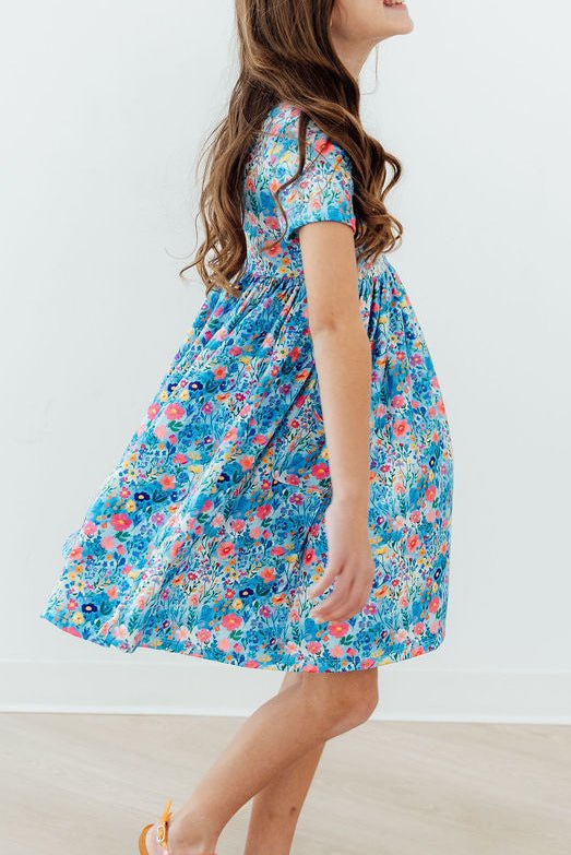 Blooming in Wonderland S/S Pocket Twirl Dress - Cami's Little Shop