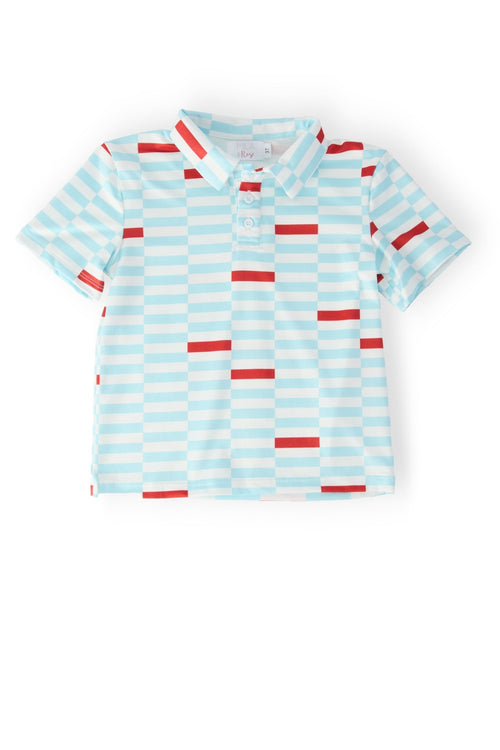 Boys Block Party S/S Polo - Cami's Little Shop