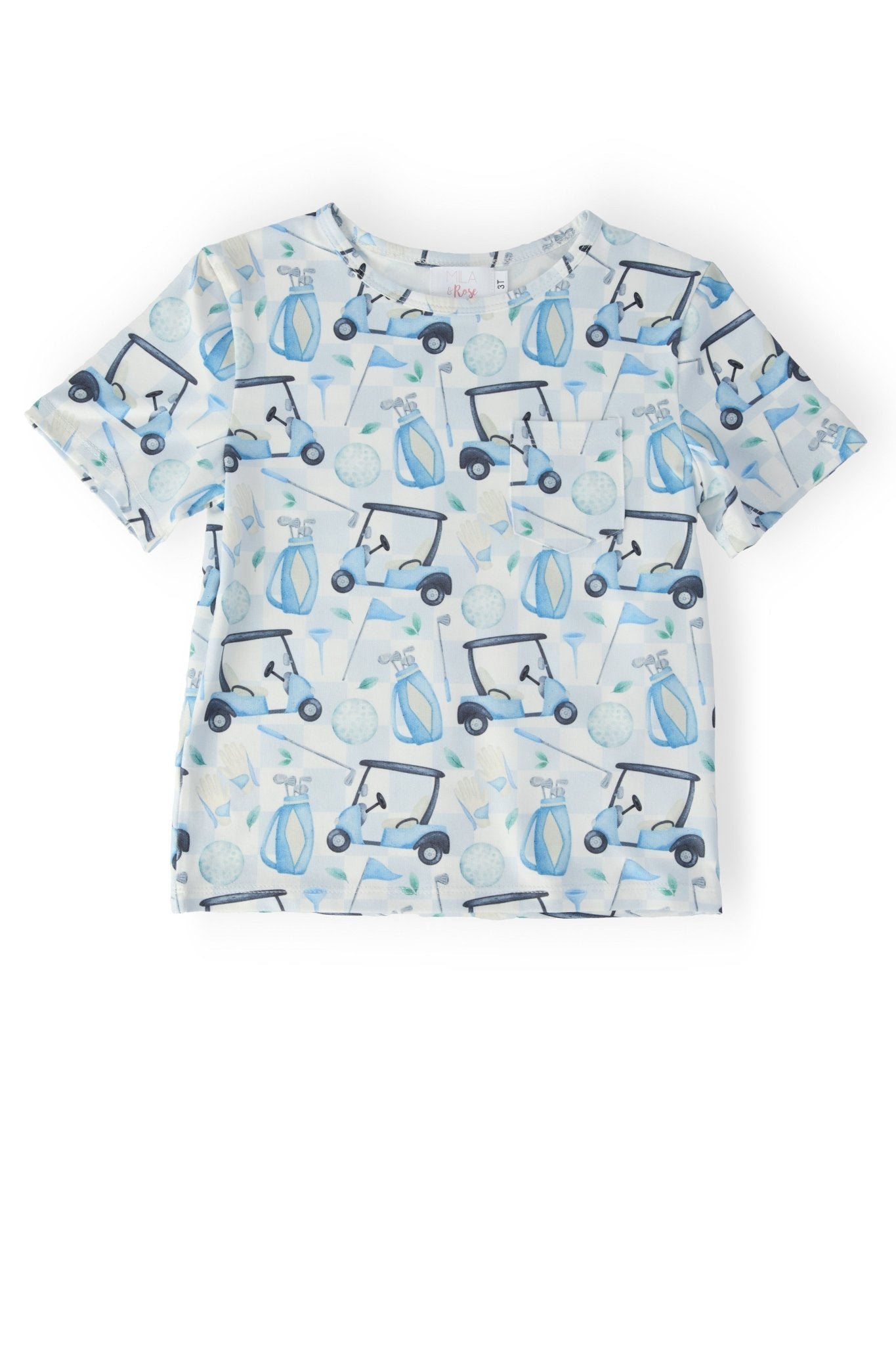 Boys Tee Time S/S Pocket Tee - Cami's Little Shop