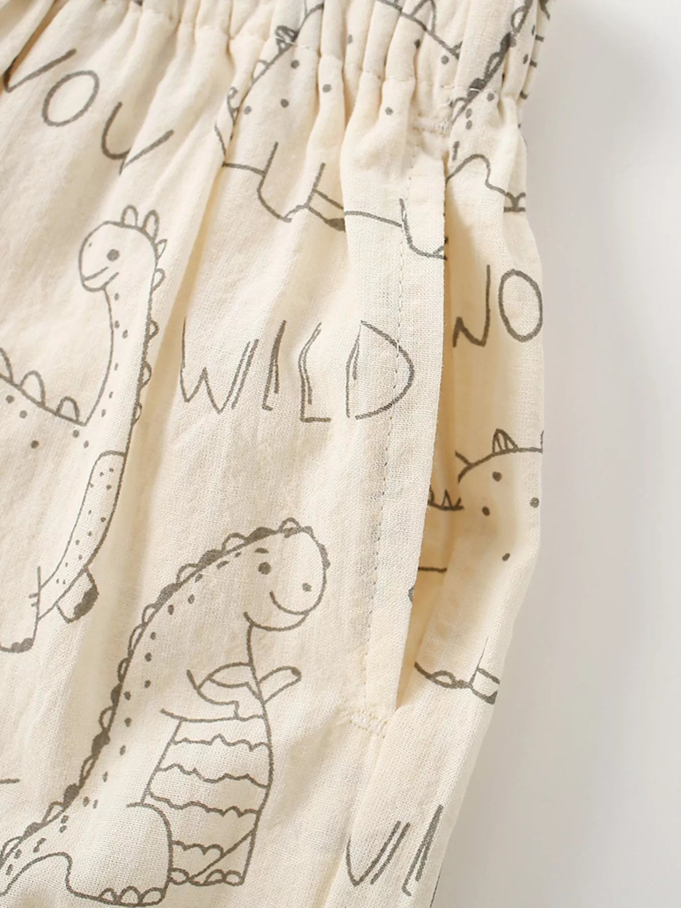 Children's Dinosaur Print Elastic Waist Pants - Cami's Little Shop
