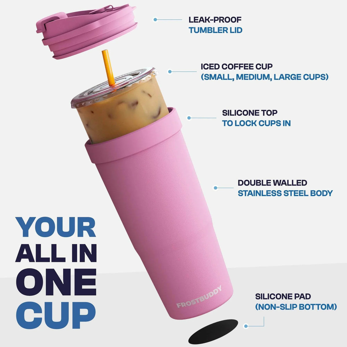 TO-GO BUDDY™ UNIVERSAL CUP INSULATOR (NEW LID)