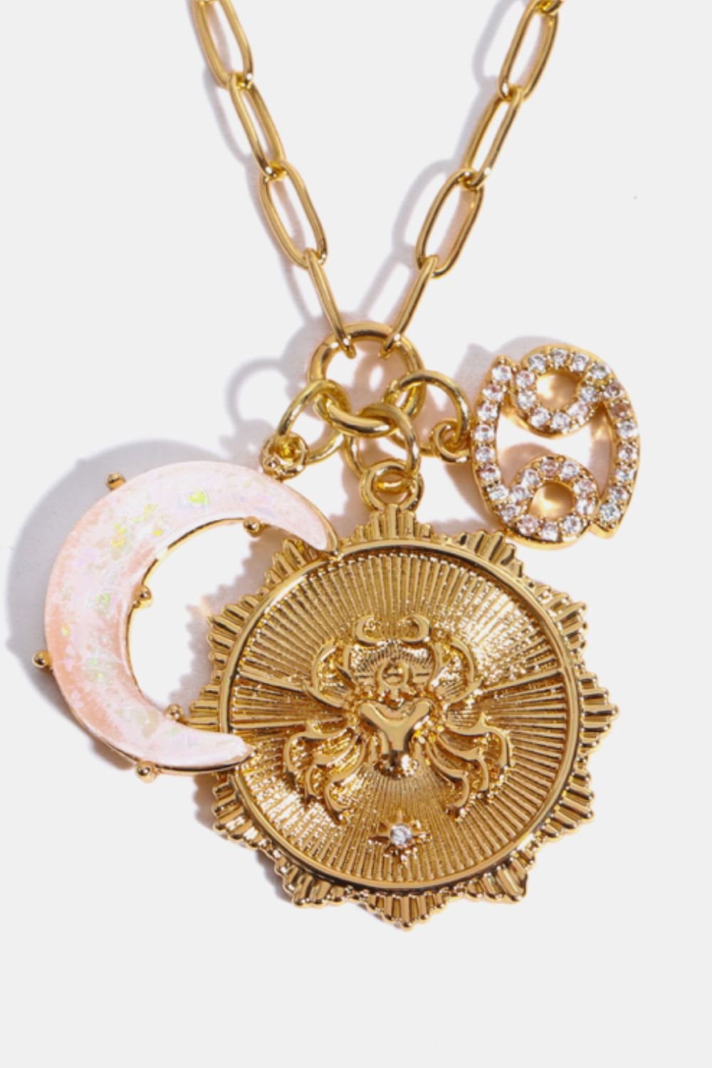 Constellation and Moon Pendant Copper Necklace - Cami's Little Shop