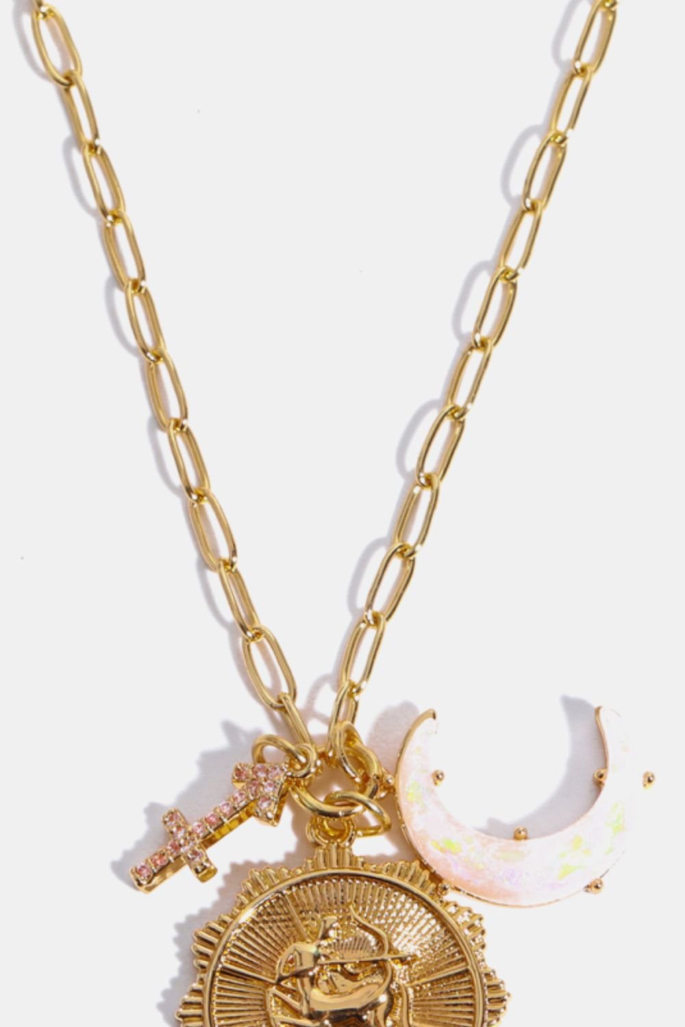 Constellation and Moon Pendant Copper Necklace - Cami's Little Shop