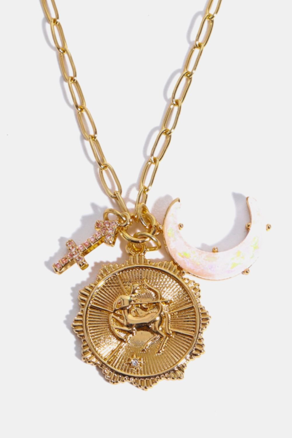 Constellation and Moon Pendant Copper Necklace - Cami's Little Shop