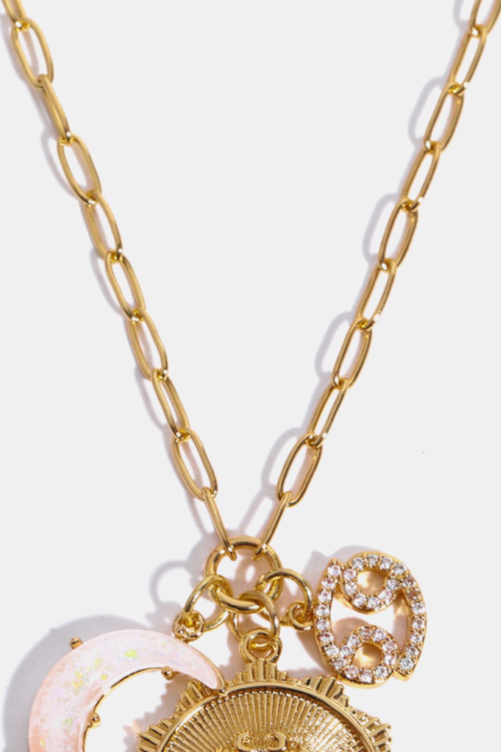 Constellation and Moon Pendant Copper Necklace - Cami's Little Shop