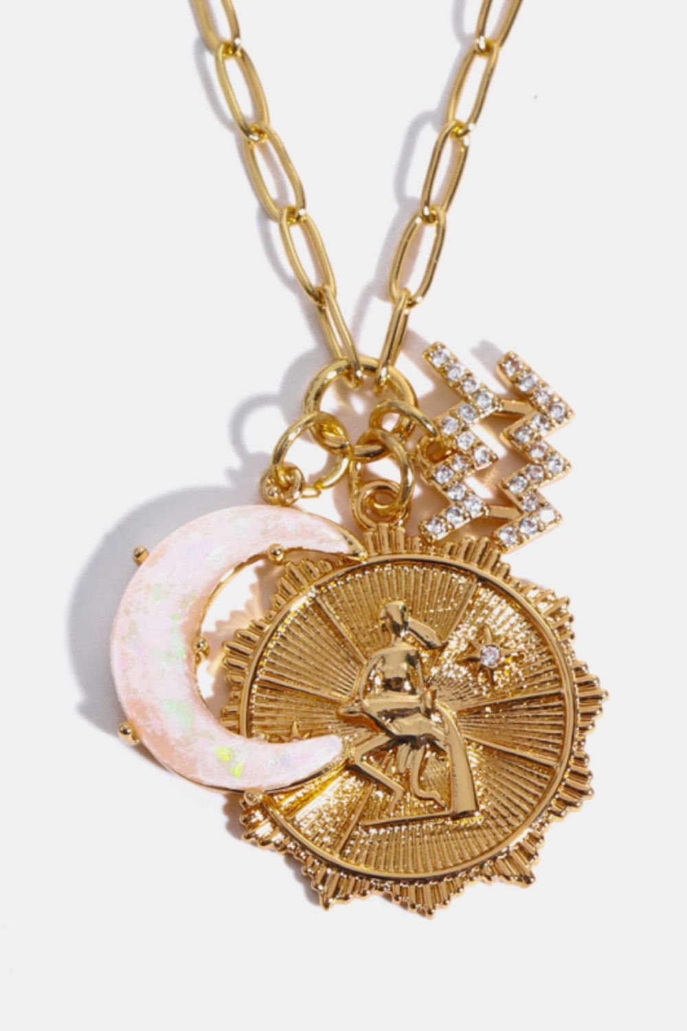 Constellation and Moon Pendant Copper Necklace - Cami's Little Shop