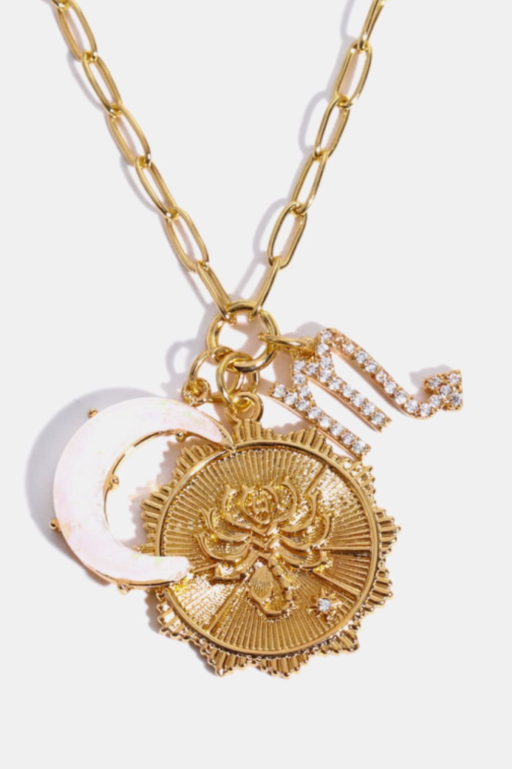 Constellation and Moon Pendant Copper Necklace - Cami's Little Shop