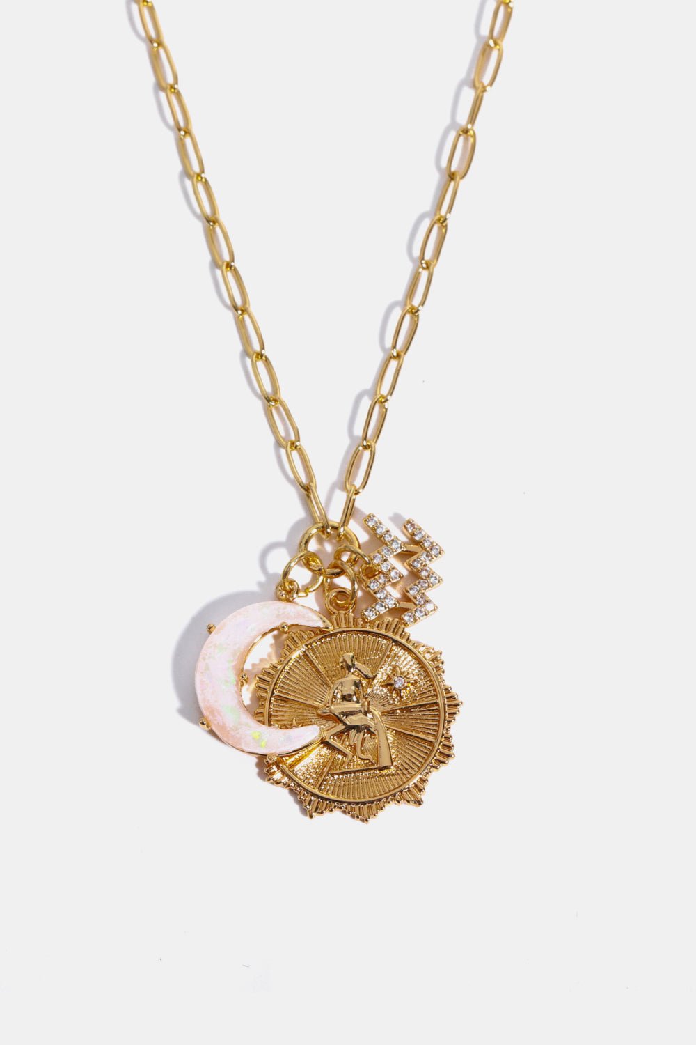 Constellation and Moon Pendant Copper Necklace - Cami's Little Shop