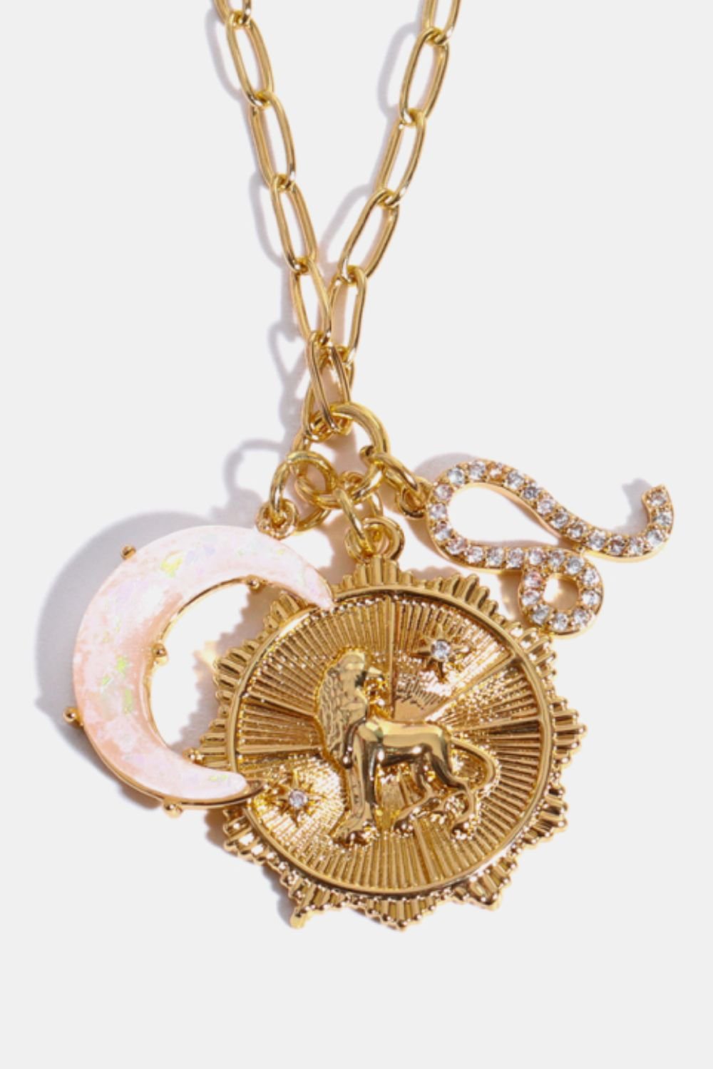 Constellation and Moon Pendant Copper Necklace - Cami's Little Shop