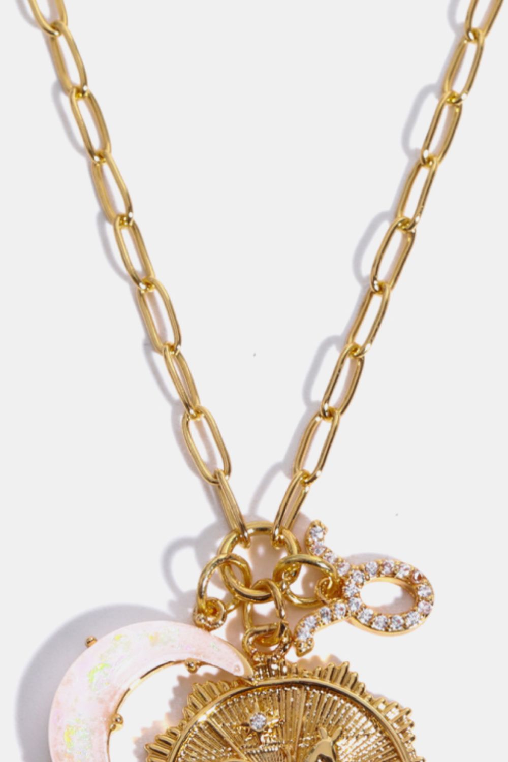 Constellation and Moon Pendant Copper Necklace - Cami's Little Shop