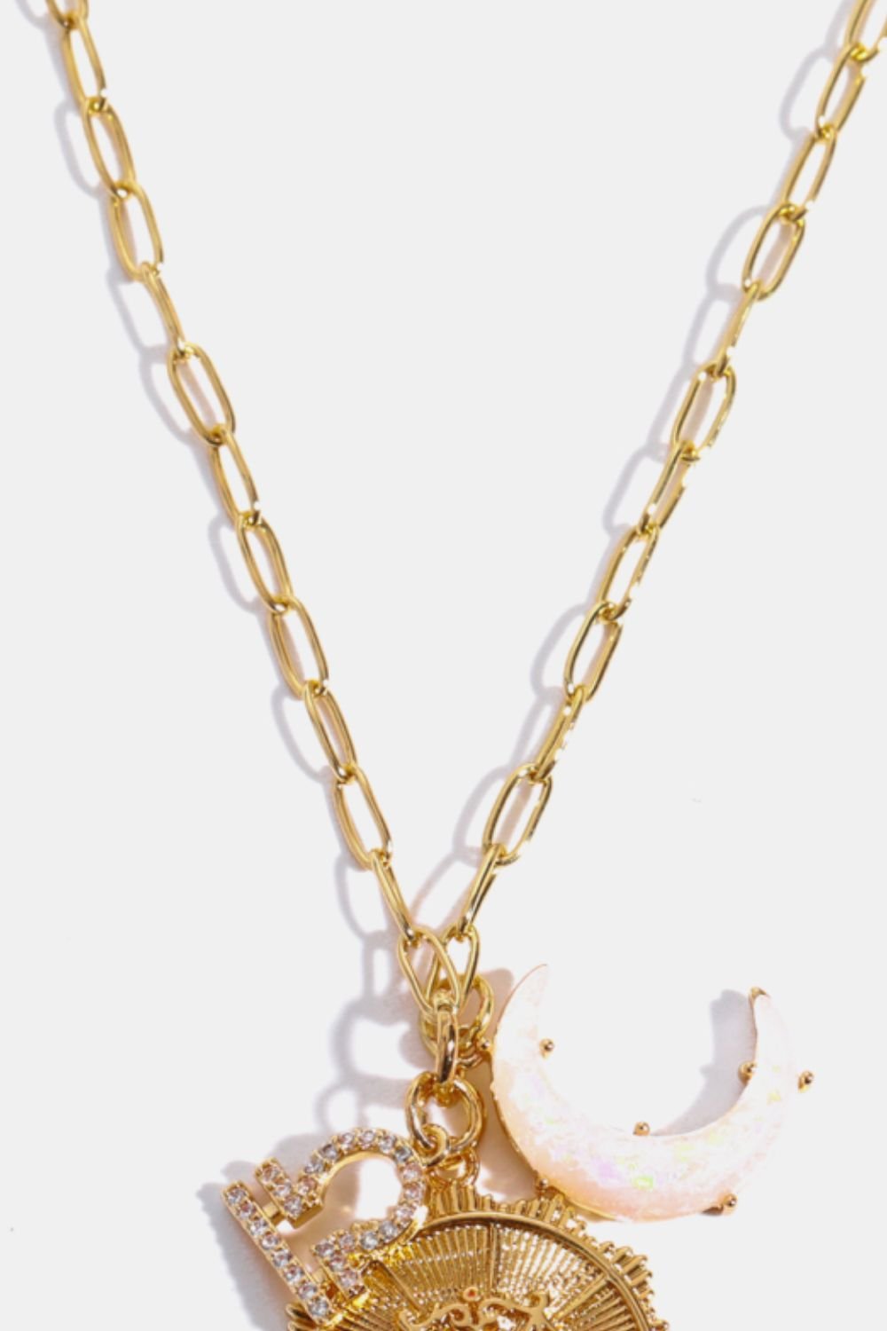 Constellation and Moon Pendant Copper Necklace - Cami's Little Shop