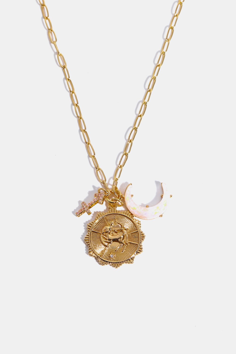 Constellation and Moon Pendant Copper Necklace - Cami's Little Shop