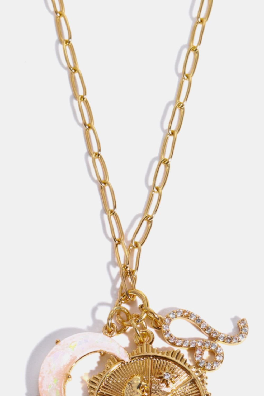 Constellation and Moon Pendant Copper Necklace - Cami's Little Shop