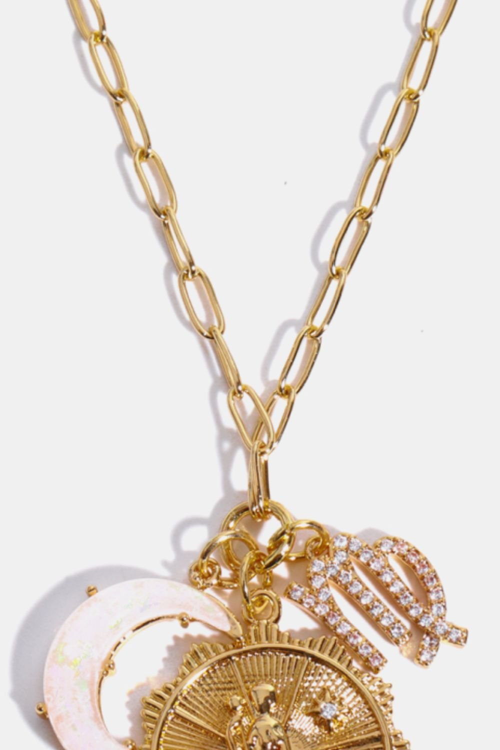 Constellation and Moon Pendant Copper Necklace - Cami's Little Shop