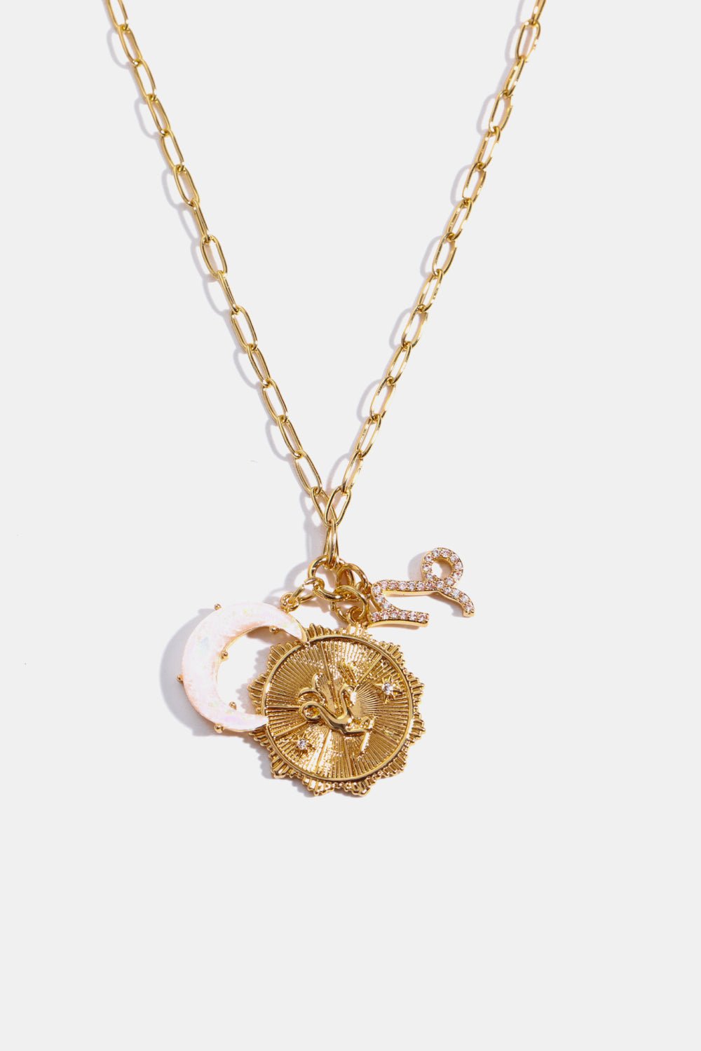 Constellation and Moon Pendant Copper Necklace - Cami's Little Shop