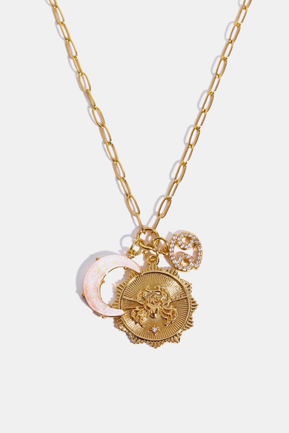 Constellation and Moon Pendant Copper Necklace - Cami's Little Shop