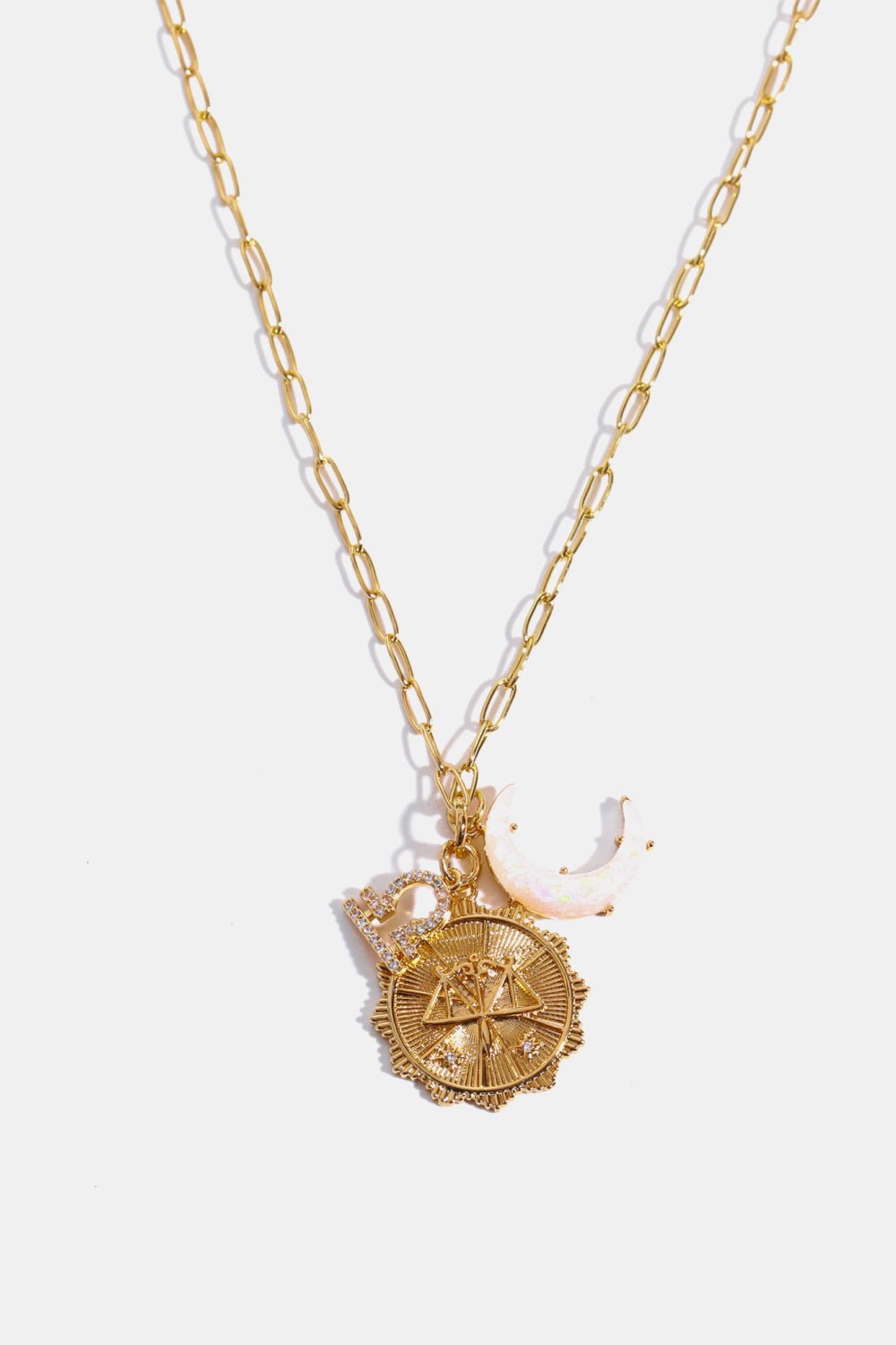 Constellation and Moon Pendant Copper Necklace - Cami's Little Shop