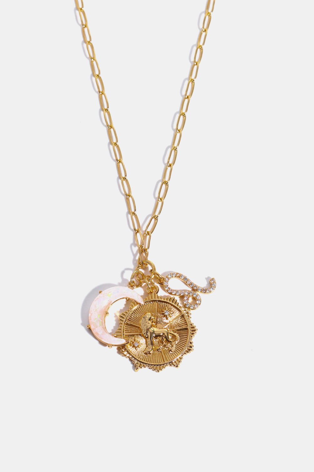 Constellation and Moon Pendant Copper Necklace - Cami's Little Shop