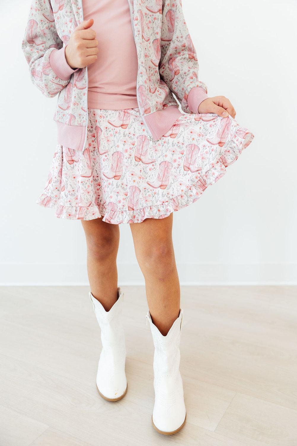 Country Girl Ruffle Twirl Skort - Cami's Little Shop